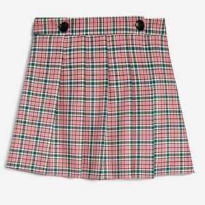 Plaid / Checked Mini Kilt Skirt - NWT